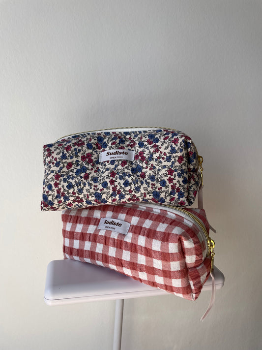 Liberty / Vichy framboise