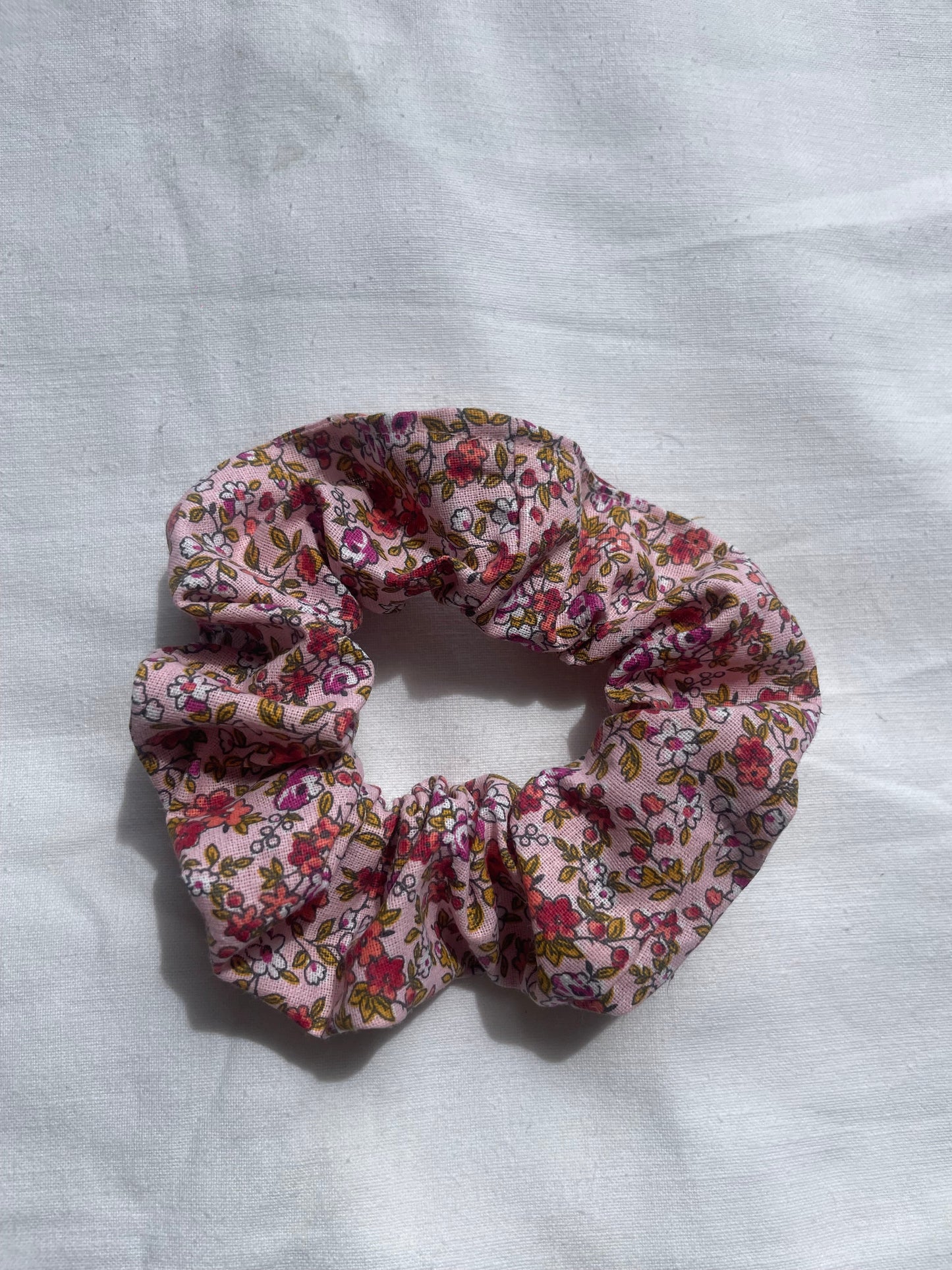 Chouchou Fleur de Brume Rose